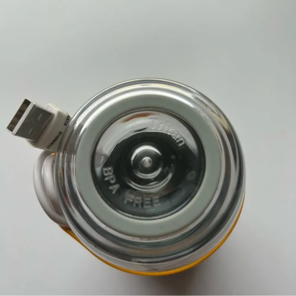 Oster Blender Bottle with Gray and Orange Design
